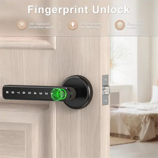 Wokesi TY190 Smart Lock /ujjlenyomat, jelszó, kulcs/
