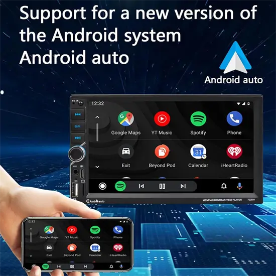 7035W 2DIN Bluetooth Autós MP5 Lejátszó