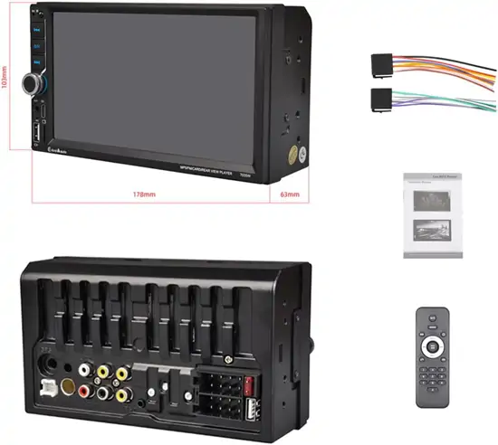 7035W 2DIN Bluetooth Autós MP5 Lejátszó