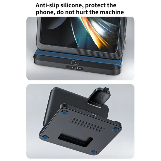 W82S összecsukható 3in1 Wireless töltőállomás