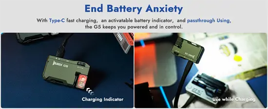 Wuben G5 micro zseblámpa