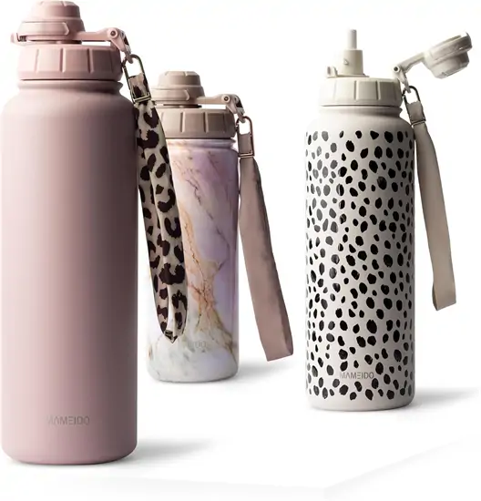 MAMEIDO thermo kulacs szívószállal 700 ml