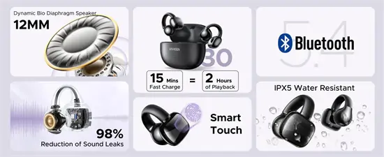 Ugreen HiTune S3 vezeték nélküli fülhallgató