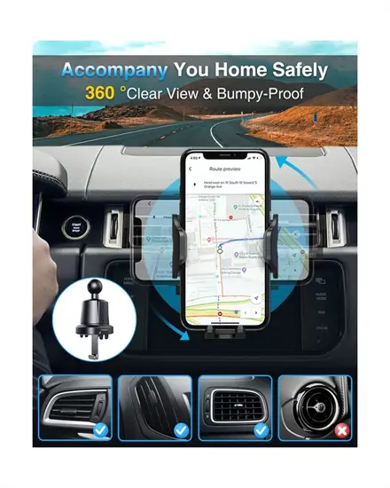 VANMASS CTEZ11 szellőzőrácsra rögzíthető autós tartó