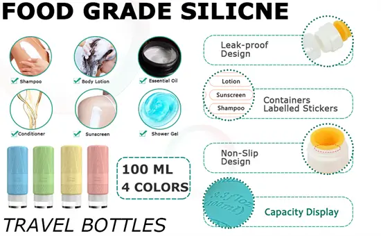 QMAHA utazó szilikon falkon készlet