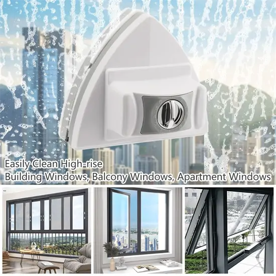 Mágneses ablaktisztító biztonsági kötéllel (5-35 mm)