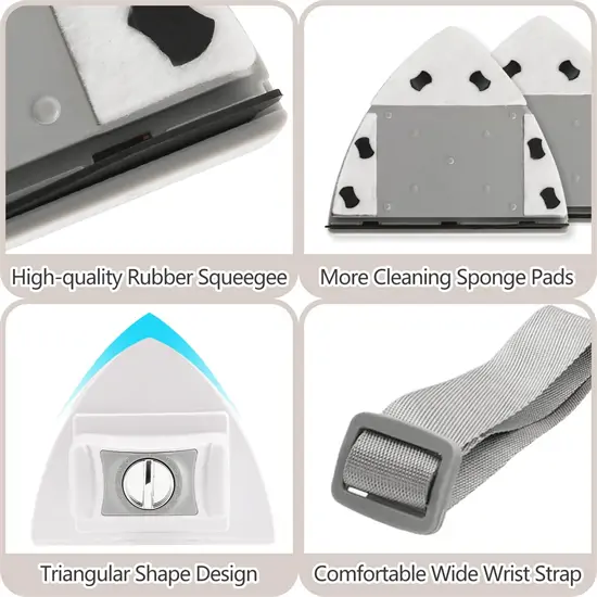 Mágneses ablaktisztító biztonsági kötéllel (5-35 mm)