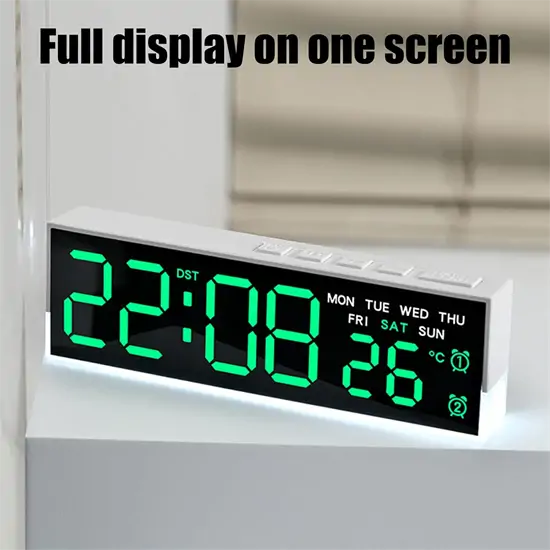 Többfunkciós LED digitális ébresztőóra hangulatvilágítással