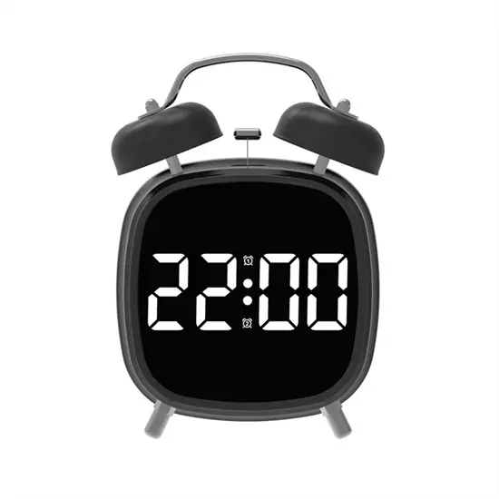 GH8035 LED kijelzős vekker ikercsengős ébresztőóra