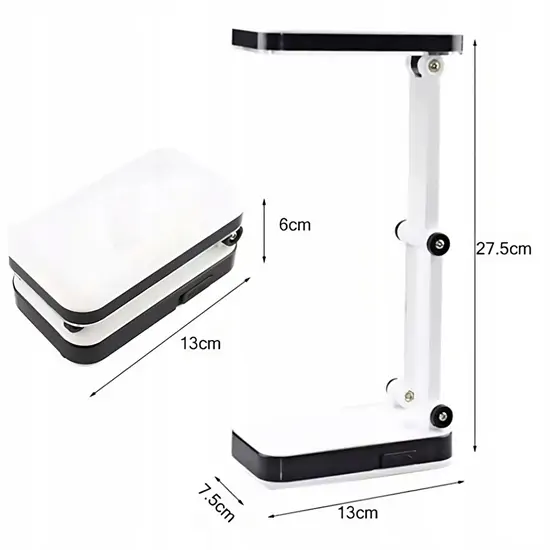 Összecsukható LED asztali lámpa állítható fényerővel