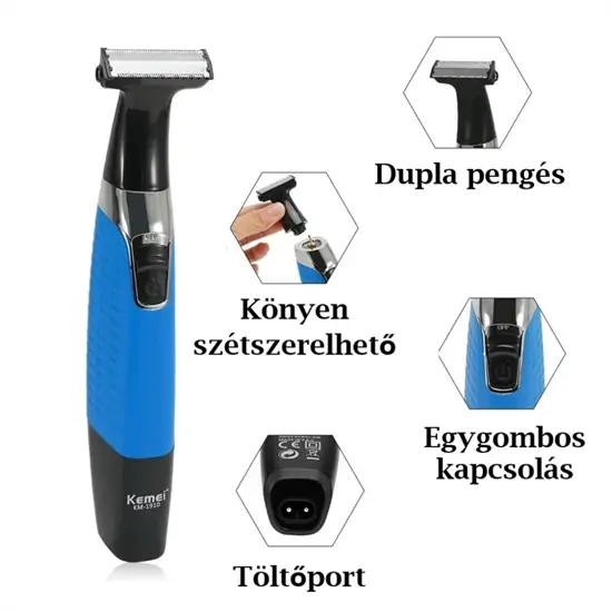 Kemei professzionális arcszőrzet trimmelő