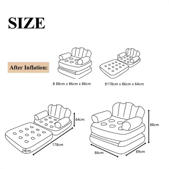 felfújható kanapé