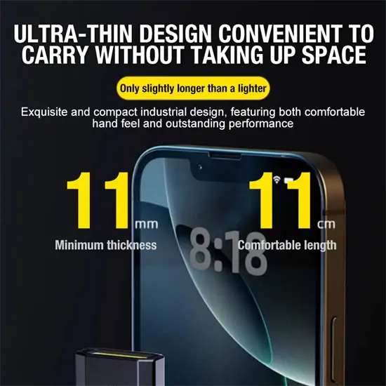 LS07 ultravékony zseblámpa mágnessel és csiptetővel