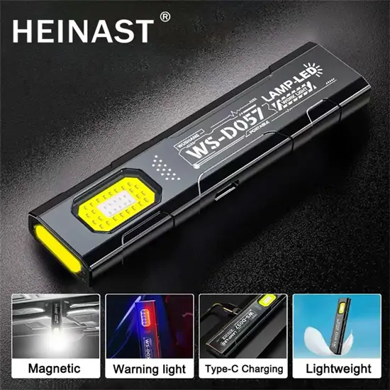 LS07 ultravékony zseblámpa mágnessel és csiptetővel