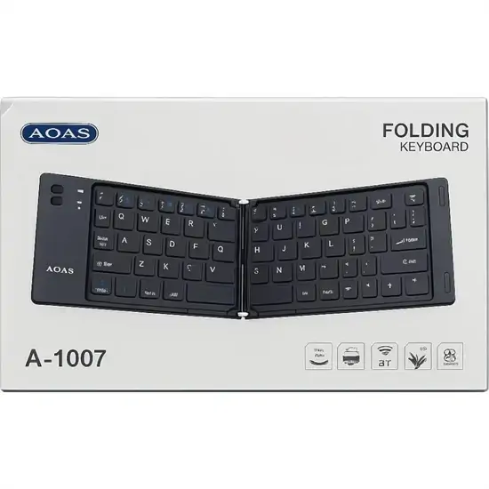AOAS összecsukható Bluetooth billentyűzet A-1007