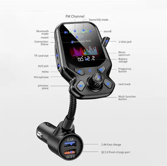 T819 Bluetooth FM transzmitter