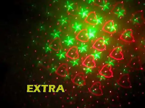 Mini Laser Stage Lighting - hangvezérelt disco fény