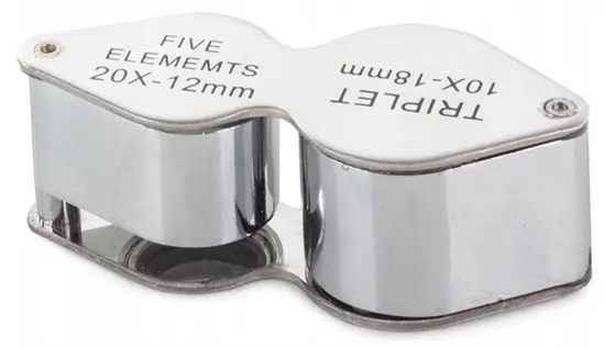2in1 ékszernagyító dobozban (10x / 20x)
