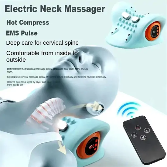 Elektromos EMS nyak‑ és vállmasszírozó