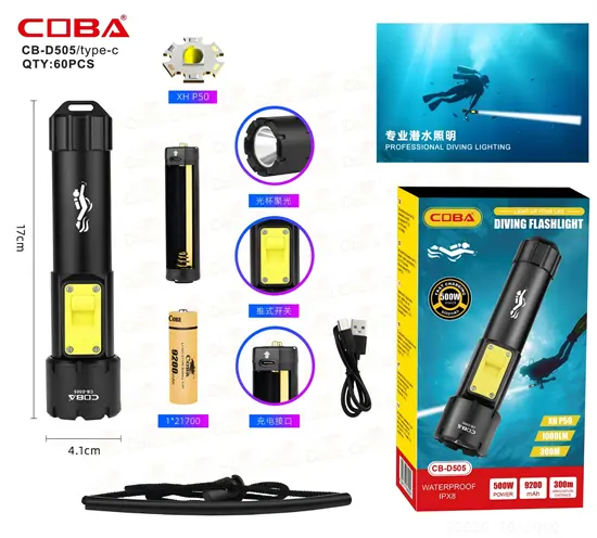 COBA CB-D505 vízálló zseblámpa