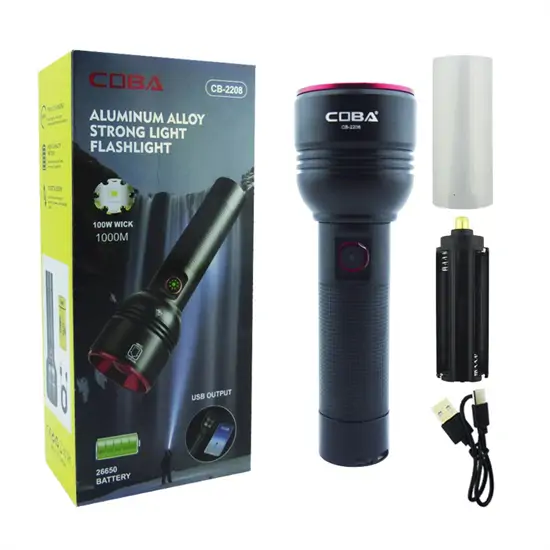 COBA CB-2208 tölthető elemlámpa