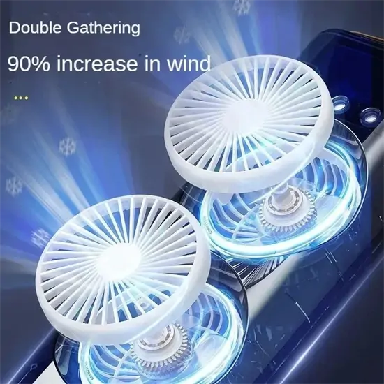 Jéggel tölthető vízpermetes asztali hűtőventilátor