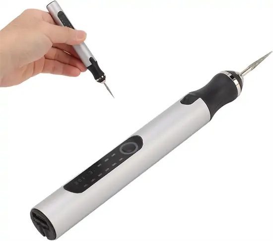 Elektromos gravírozó mikrotoll készlet /3 sebesség, 10W, USB-C/