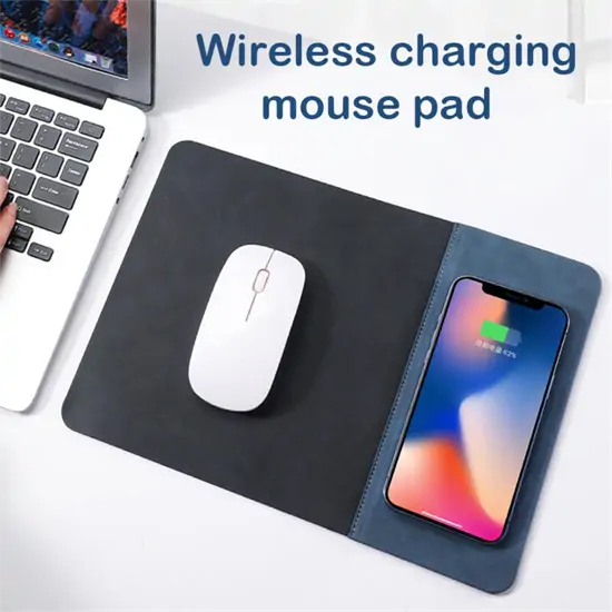 Egérpad vezeték nélküli telefontöltővel 15W