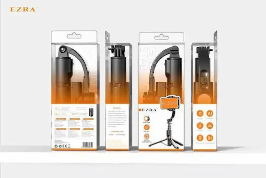 Ezra gimbal szelfibot és tripod bluetooth távirányítóval