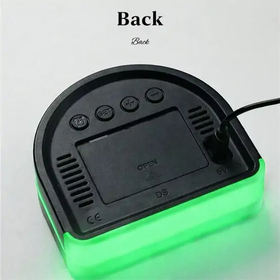 Félköríves LED digitális ébresztőóra