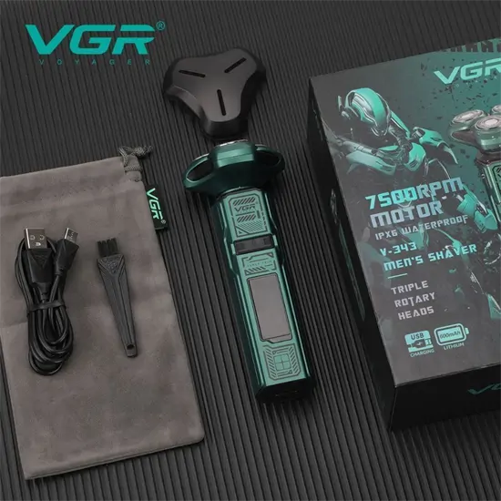 VGR V-343 Három forgófejes vízálló borotva