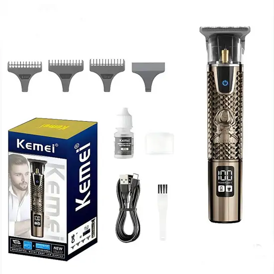 Kemei vintage fém haj- és szakállvágó - KM-873
