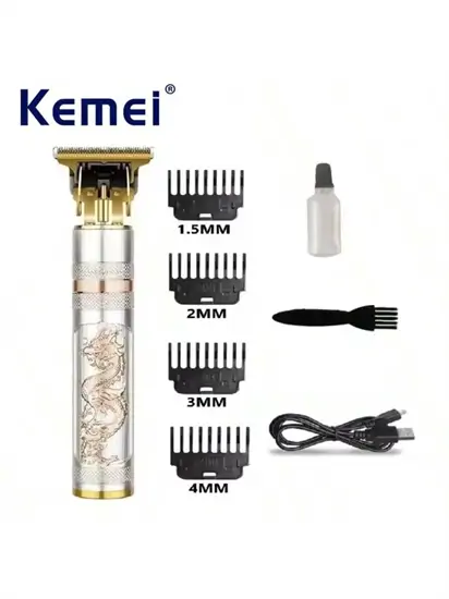 kemei KM-762 trimmer 4 fésűvel és 1200 mAh-es akkumlátorral
