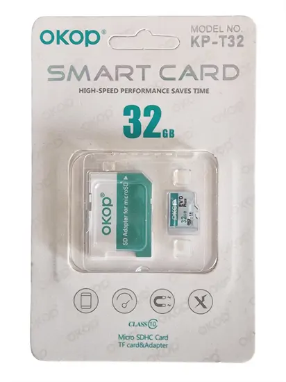 32GB Micro SD memóriakártya + adapter - KP-T32 /Class 10 SDHC/