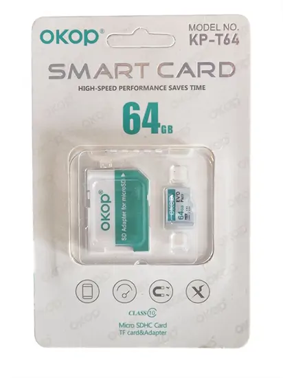 64GB Micro SD kártya + adapter - KP-T64 /Class 10 SDHC/