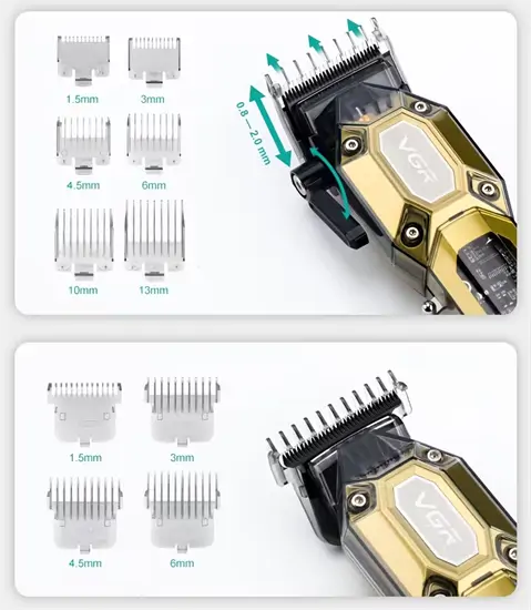VGR V600 + V900 - Professzionális barber combo