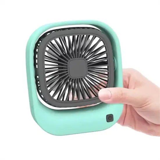 Mini tölthető asztali ventilátor 3 fokozattal