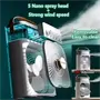 Hordozható léghűtő ventilátor és párásító