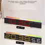Digitális LED ébresztőóra ritmusra villogó LED sorral