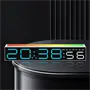 Digitális LED ébresztőóra ritmusra villogó LED sorral