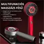Elektromos fejbőrmasszírozó hajkefe infravörös fénnyel és olajadagolóval 
