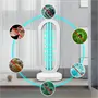 Baktérium- és vírusölő ózonos UVC germicid lámpa távirányítóval