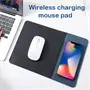 Egérpad vezeték nélküli telefontöltővel 15W