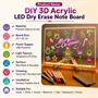 3D akril LED rajztábla USB világítással