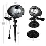LED dekoráció projektor RGB hulló hópelyhek